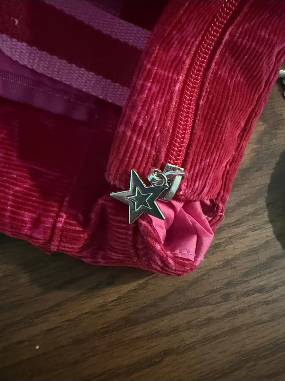 American Girl Pink and Dark Pink Star Print Doll Backpack